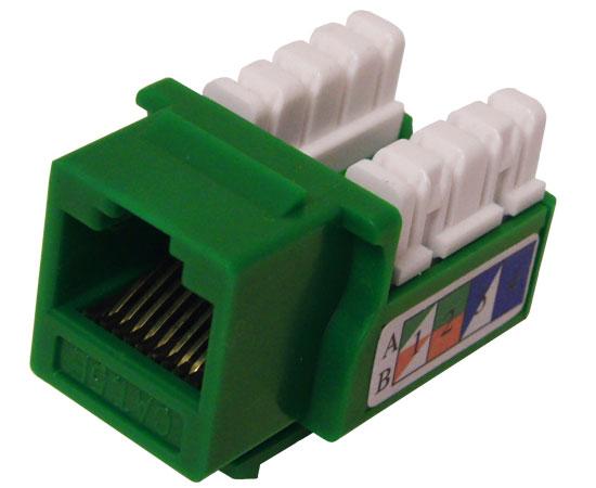 CAT5E Keystone Jack, Unshielded, U-Style