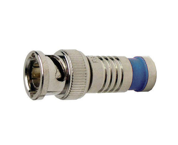 BNC-Type Quad Nickel SealSmart™ Compression RG6 Coax Cable Connector
