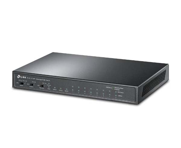 8-Port 10/100Mbps + 3-Port Gigabit Desktop Switch with 8-Port PoE+