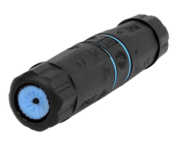 Cat5E / Cat6 Outdoor Watertight Seal Industrial Coupler - RJ45 Shielded Feed Through Coupler Kit - IP68 - Two Way Type