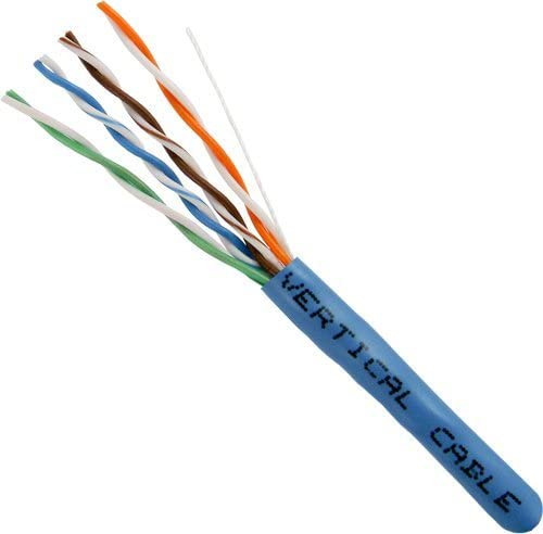 Vertical Cable CAT5E Riser Bulk Ethernet Cable, CMR UL Listed Solid Copper UTP, 24 AWG 1000FT