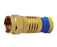 RG6 Quad F-Type Gold SealSmart™ Compression RG6 Coax Cable Connector