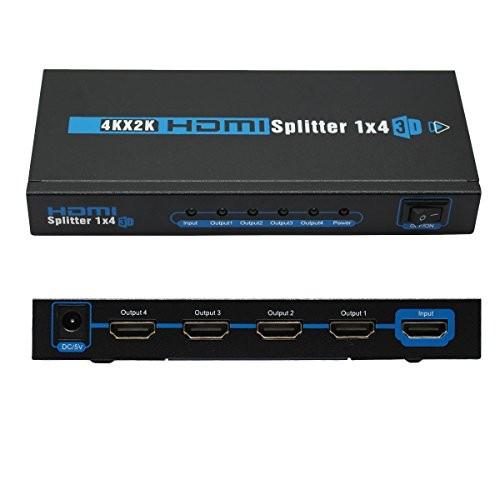 1 to 4 Port HDMI Splitter Amplifier Support 4K x 2K/1080P/3D