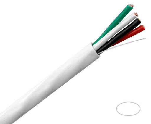 Primus Speaker Wire, 18/2, 16/2, 16/4, 14/2, 14/4 Oxygen Free CMR, White 500 FT & 1000 FT