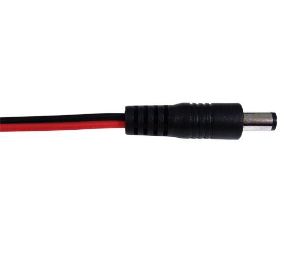 Female DC Power Cable Pigtail Adapter, 1' Leads