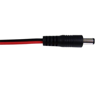 Female DC Power Cable Pigtail Adapter, 1' Leads