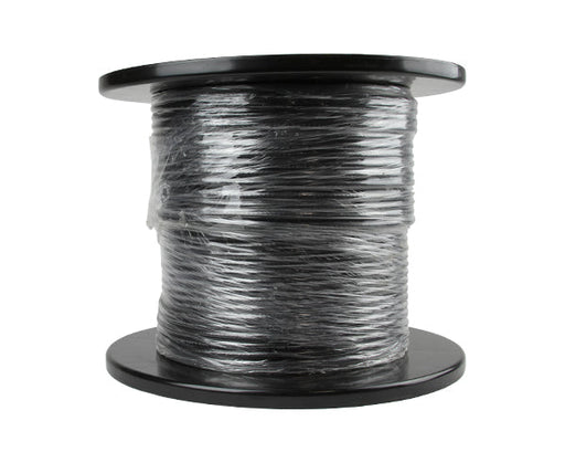 Dual RG6 Riser CMR Coaxial Cable, 100% AL Foil, 60% AL Wire Braid, 18 AWG CCS, Black, 268FT