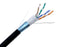 CAT5E Outdoor Bulk Ethernet Cable, Direct Burial Shielded Solid Copper, Dry Gel Tape, 24 AWG - 1000ft