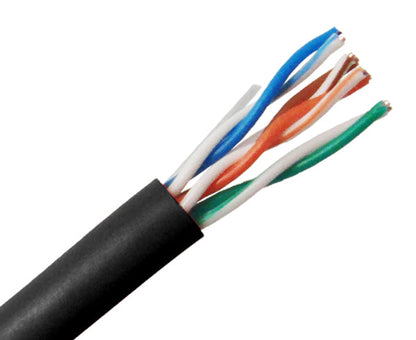 CAT5E Riser Bulk Ethernet Cable, CMR UL Listed Solid Copper UTP, 24 AWG 1000FT