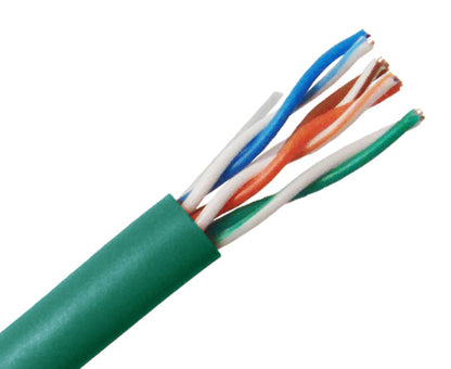 CAT5E Riser Bulk Ethernet Cable, CMR UL Listed Solid Copper UTP, 24 AWG 1000FT