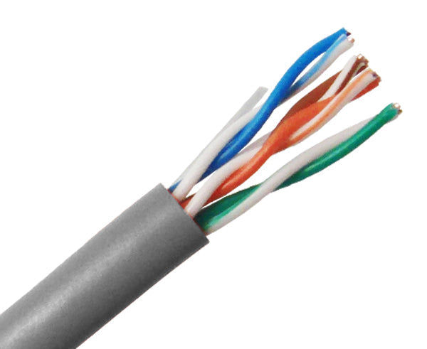 CAT5E Riser Bulk Ethernet Cable, CMR UL Listed Solid Copper UTP, 24 AWG 1000FT