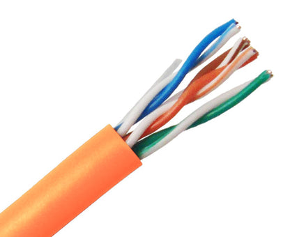 CAT5E Riser Bulk Ethernet Cable, CMR UL Listed Solid Copper UTP, 24 AWG 1000FT