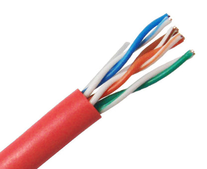 CAT5E Riser Bulk Ethernet Cable, CMR UL Listed Solid Copper UTP, 24 AWG 1000FT