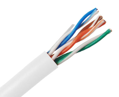 CAT5E Riser Bulk Ethernet Cable, CMR UL Listed Solid Copper UTP, 24 AWG 1000FT