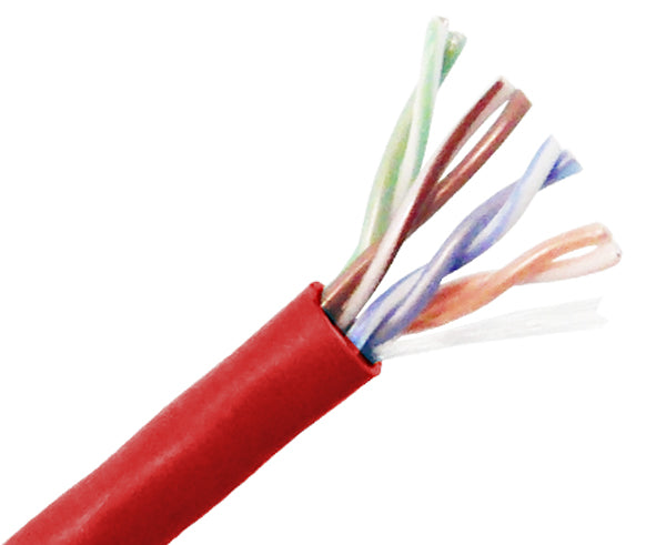 CAT5E Plenum Bulk Ethernet Cable, CMP UL Listed, Solid Copper UTP, 24 AWG 1000FT