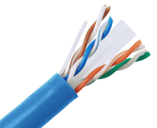 CAT6A Riser Bulk Ethernet Cable, Solid Copper UTP CMR, 23AWG 1000FT