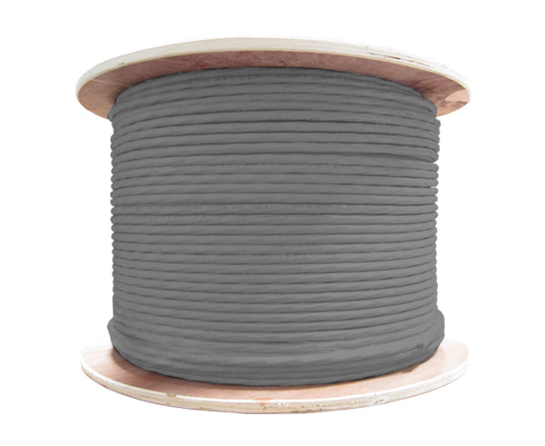 CAT7 Bulk Ethernet Cable, 10G Indoor Dual Shielded Solid Copper S/FTP CMR, 23 AWG 1000FT