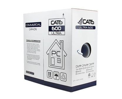 Primus Cable CAT6 UTP Bulk Ethernet Cable, Solid Copper CM, 23 AWG 1000FT