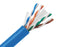CAT6 Bulk Stranded Ethernet Cable, Bare Copper UTP CM, 24 AWG with Spline - 1000FT Blue