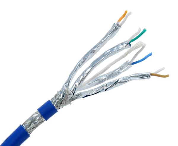 CAT8.1 Bulk Ethernet Cable, 40G CMR, 23AWG Solid Copper, Dual Shielded S/FTP