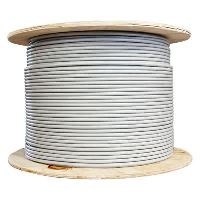CAT7 Bulk Ethernet Cable, 10G Indoor Dual Shielded Solid Copper S/FTP CMR, 23 AWG 1000FT, WH