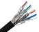 CAT7 Bulk Ethernet Cable, 10G Indoor/Outdoor Dual Shielded Solid Copper S/FTP, 23 AWG 1000FT