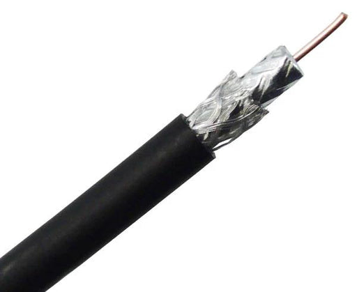 RG6 Dual Shield CMR Coaxial Cable, 18 AWG CCS, AL Foil Bonded + 40% AL Braid, 998FT