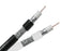 Primus RG6 Dual Shield CM Coaxial Cable, 18 AWG CCS, AL Foil Bonded + 60% AL Braid, 1000', Black or White