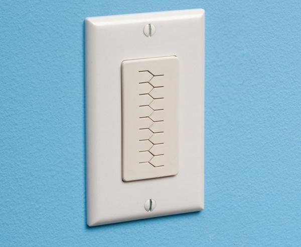 The SCOOP" Slotted Cable Entry Device w/ Decor Wall Plate