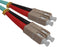 Fiber Optic Patch Cord, SC to SC, 10 Gig Multimode 50/125 OM3, Duplex, 2M