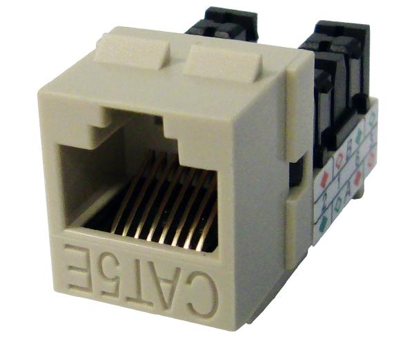 CAT5E Keystone Jack, Unshielded, MIG+, High Density