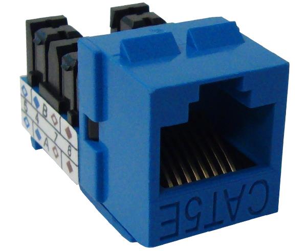 CAT5E Keystone Jack, Unshielded, MIG+, High Density