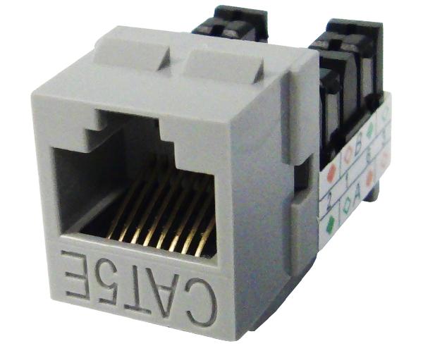 CAT5E Keystone Jack, Unshielded, MIG+, High Density