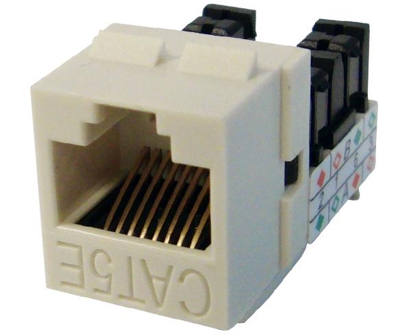 CAT5E Keystone Jack, Unshielded, MIG+, High Density