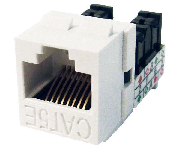 CAT5E Keystone Jack, Unshielded, MIG+, High Density