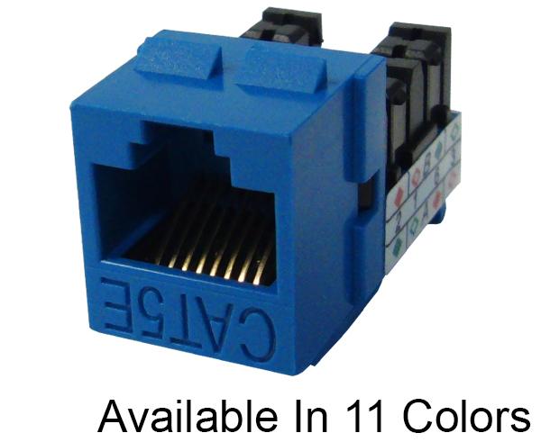 CAT5E Keystone Jack, Unshielded, MIG+, High Density