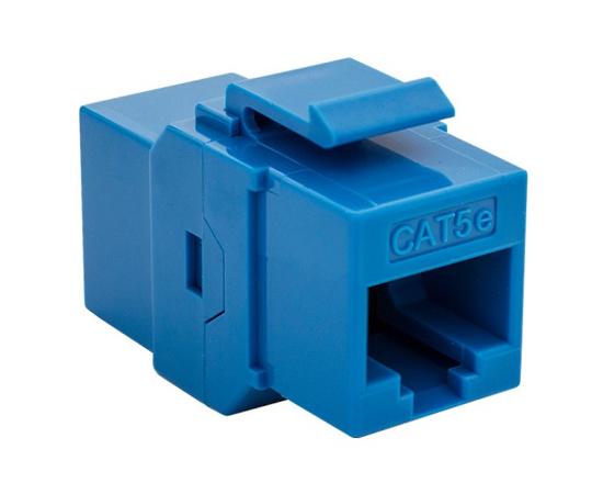 CAT5E Inline Coupler, Unshielded, Snap-In w/Keystone Latch, Overstock