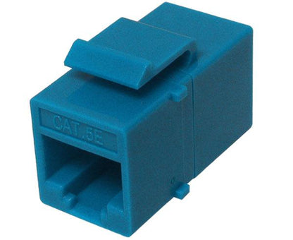 CAT5E Inline Coupler, Unshielded, Snap-In w/Keystone Latch, Overstock