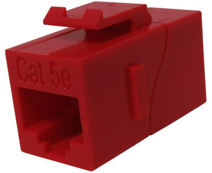 CAT5E Inline Coupler, Unshielded, Snap-In w/Keystone Latch, Overstock