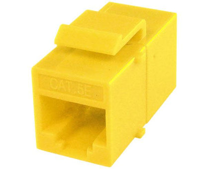 CAT5E Inline Coupler, Unshielded, Snap-In w/Keystone Latch, Overstock