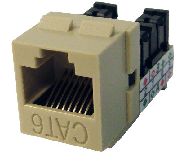 CAT6 RJ45 Punch Down Keystone Jack, Unshielded MIG+, High Density