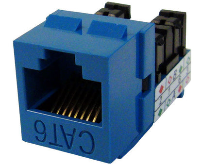 CAT6 RJ45 Punch Down Keystone Jack, Unshielded MIG+, High Density