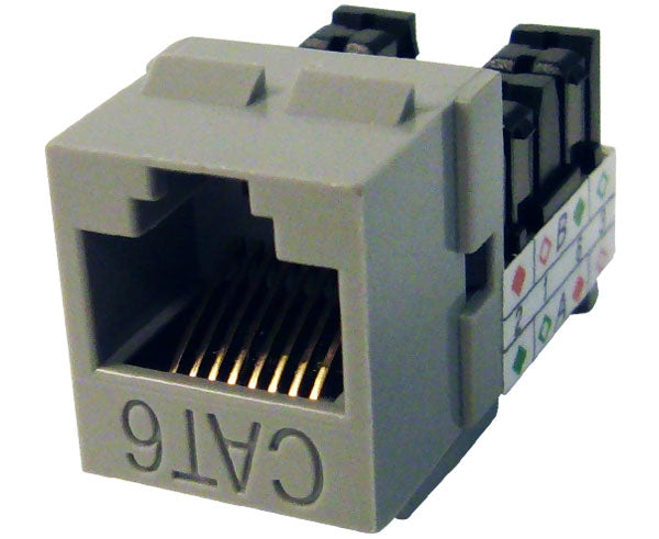 CAT6 RJ45 Punch Down Keystone Jack, Unshielded MIG+, High Density