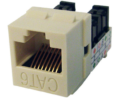 CAT6 RJ45 Punch Down Keystone Jack, Unshielded MIG+, High Density