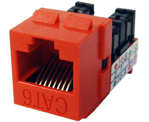 CAT6 RJ45 Punch Down Keystone Jack, Unshielded MIG+, High Density