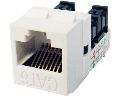 CAT6 RJ45 Punch Down Keystone Jack, Unshielded MIG+, High Density