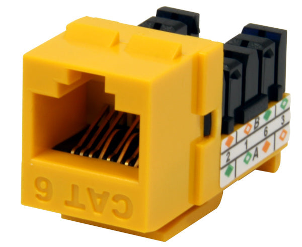 CAT6 RJ45 Punch Down Keystone Jack, Unshielded MIG+, High Density