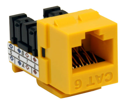 CAT6 RJ45 Punch Down Keystone Jack, Unshielded MIG+, High Density