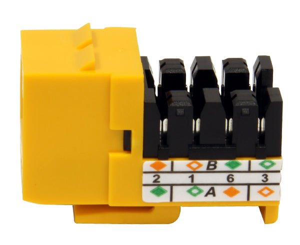 CAT6 RJ45 Punch Down Keystone Jack, Unshielded MIG+, High Density