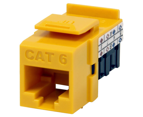 CAT6 RJ45 Punch Down Keystone Jack, Unshielded MIG+, High Density